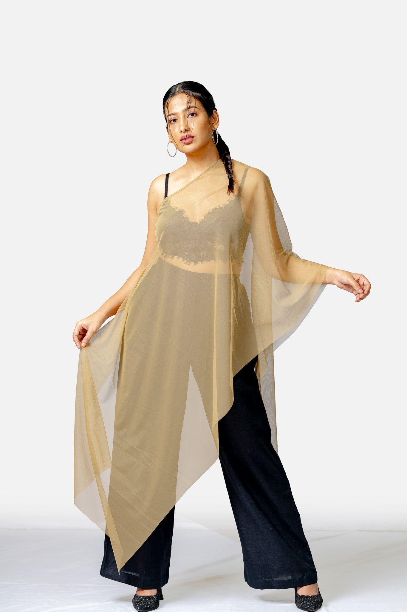 Olive Net Sash
