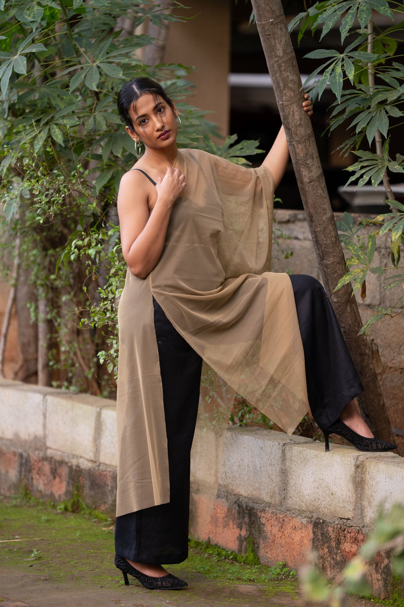 Olive Net Sash