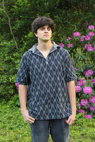 Ikat Collared Shirt