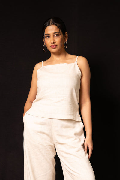 Raw Linen Tank Top