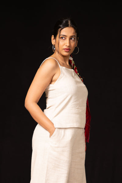 Raw Linen Tank Top