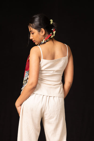 Raw Linen Tank Top
